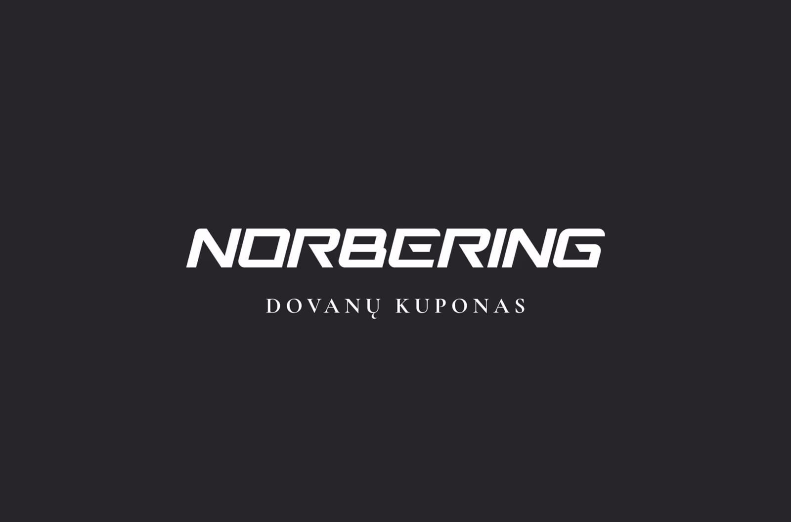 Norbering dovanų kuponas.